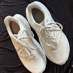 New Balance Light Gray White Running Shoes